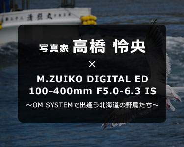 写真家 高橋 怜央 × M.ZUIKO DIGITAL ED 100-400mm F5.0-6.3 IS～OM SYSTEMで出逢う北海道の野鳥たち～