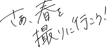 さぁ、春を取りに行こう！