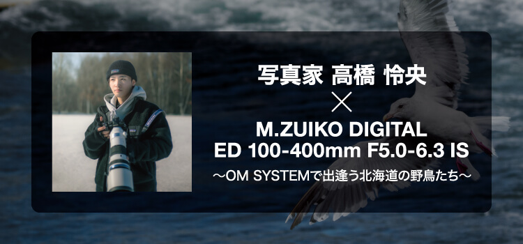 写真家 高橋 怜央 × M.ZUIKO DIGITAL ED 100-400mm F5.0-6.3 IS～OM SYSTEMで出逢う北海道の野鳥たち～