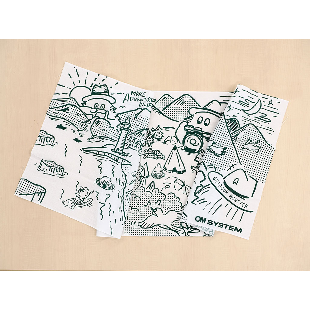 OM SYSTEM×OUTDOOR MONSTER 手ぬぐい