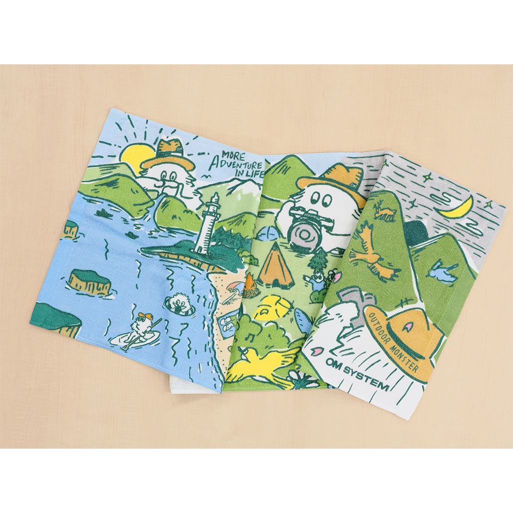 OM SYSTEM×OUTDOOR MONSTER スポーツタオル