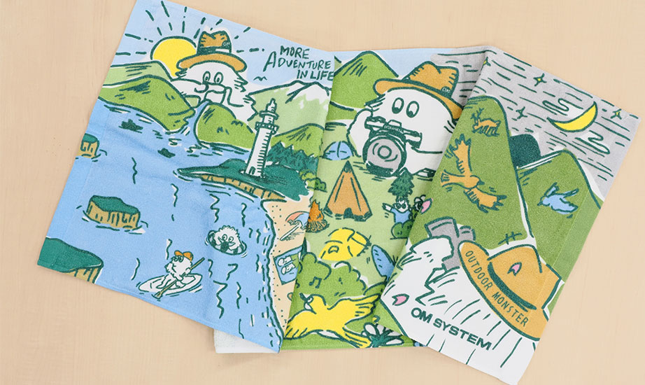 OM SYSTEM×OUTDOOR MONSTER スポーツタオル