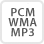 PCM WMA MP3