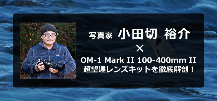 写真家 小田切 裕介 OM-1 Mark II 100-400mm II 超望遠レンズキットを徹底解剖！～携帯性に優れた超望遠ズームレンズで野鳥撮影をもっと身近に～