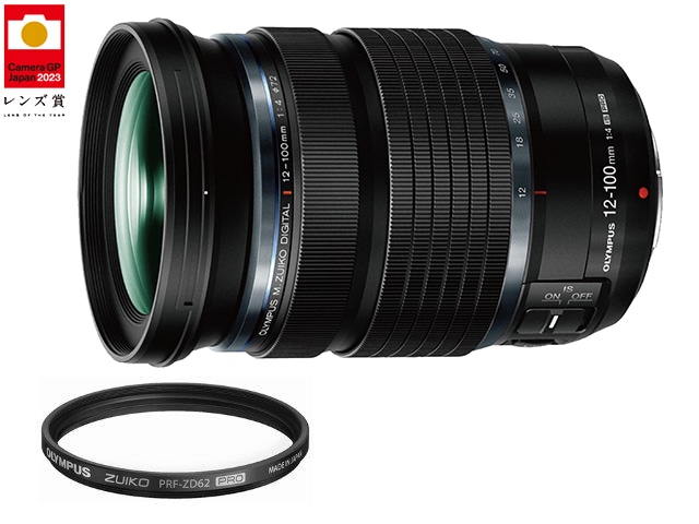 新同品 OLYMPUS 12-100mm F4.0 IS PRO フィルター付 - レンズ