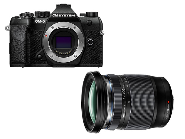 【数量限定】OM-5 Mark II ボディー ブラック+12-200mm F3.5-6.3 <同時購入で通常売価より5000円引き> ブラック OM-5 Mark II ボディー+12-200mm F3.5-6.3