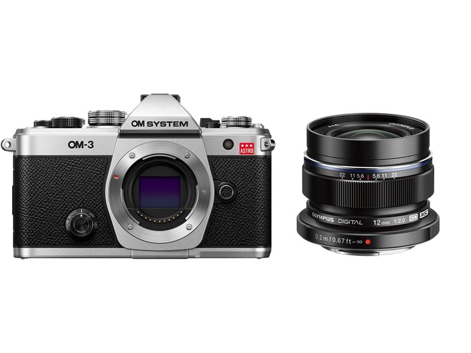 OM-3 ASTRO+M.ZUIKO DIGITAL ED 12mm F2.0 ブラック セット ブラック OM-3 ASTRO+M.ZUIKO DIGITAL ED 12mm F2.0 セット