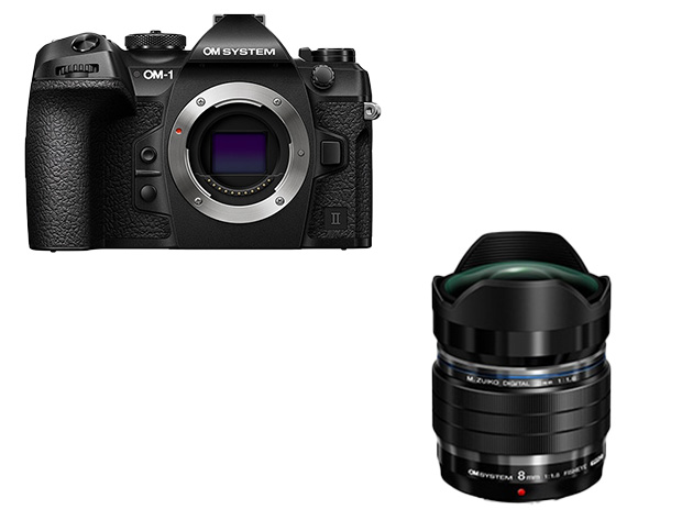 【数量限定】OM-1 mark II ボディー+8mm F1.8 Fisheye PRO <同時購入で通常売価より1万円引き>