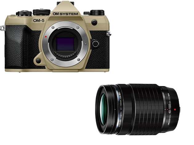 【数量限定】OM-5 Mark II ボディー サンドベージュ+40-150mm F4.0 PRO <同時購入で通常売価より1万円引き>