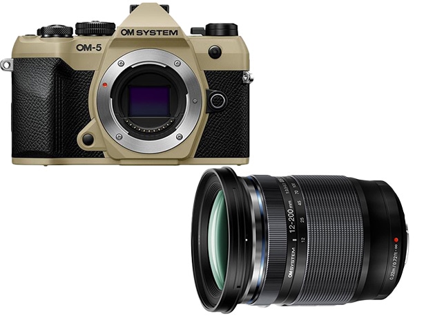 【数量限定】OM-5 Mark II ボディー サンドベージュ+12-200mm F3.5-6.3 <同時購入で通常売価より5000円引き>