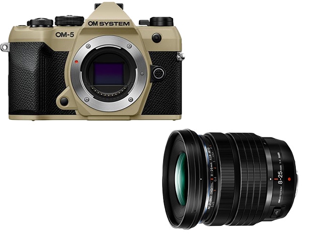 【数量限定】OM-5 Mark II ボディー サンドベージュ+8-25mm F4.0 PRO <同時購入で通常売価より1.5万円引き>