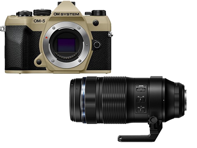 【数量限定】OM-5 Mark II ボディー サンドベージュ+100-400mm F5.0-6.3 IS II <同時購入で通常売価より1万円引き>