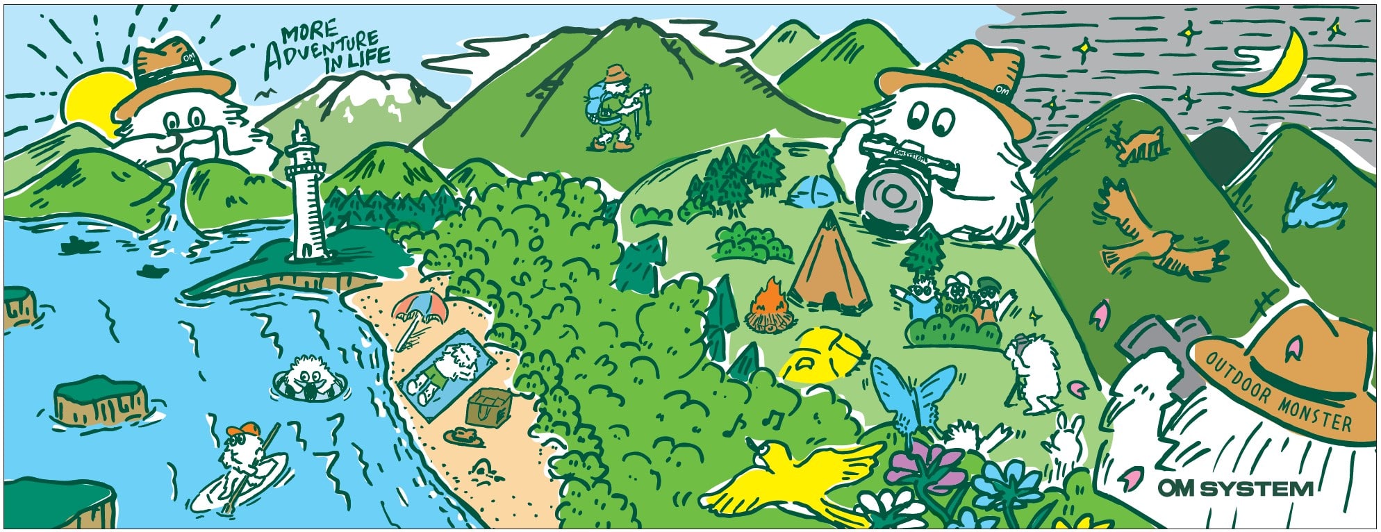 【マイル交換品】OM SYSTEM×OUTDOOR MONSTER スポーツタオル