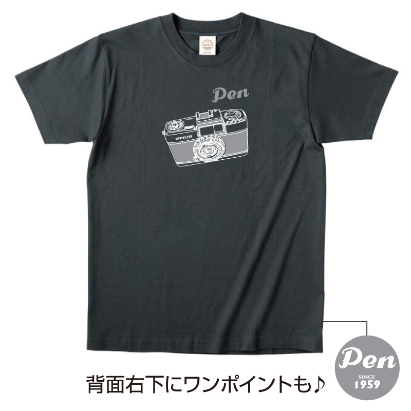 オーガニックコットンPENデザインTシャツ(スミクロ) Mサイズ