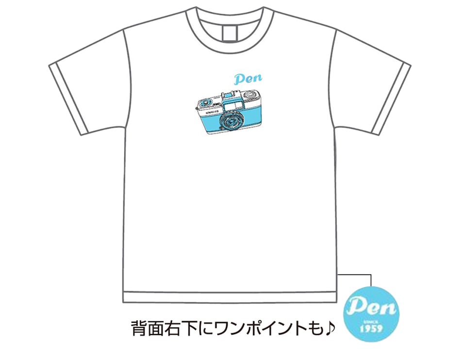 【マイル交換品】オリジナルPENデザインTシャツ(ホワイト) Mサイズ