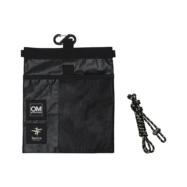 【マイル交換品】OM SYSTEM×Foxfire オリジナルトラッシュポーチ&サコッシュ ブラック
