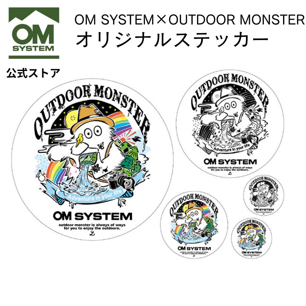 OM SYSTEM×OUTDOOR MONSTERオリジナルステッカー×5枚セット(OM SYSTEM