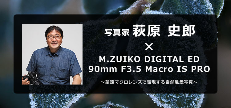 写真家 萩原 史郎 × M.ZUIKO DIGITAL ED 90mm F3.5 Macro IS PRO
～望遠マクロレンズで表現する自然風景写真～