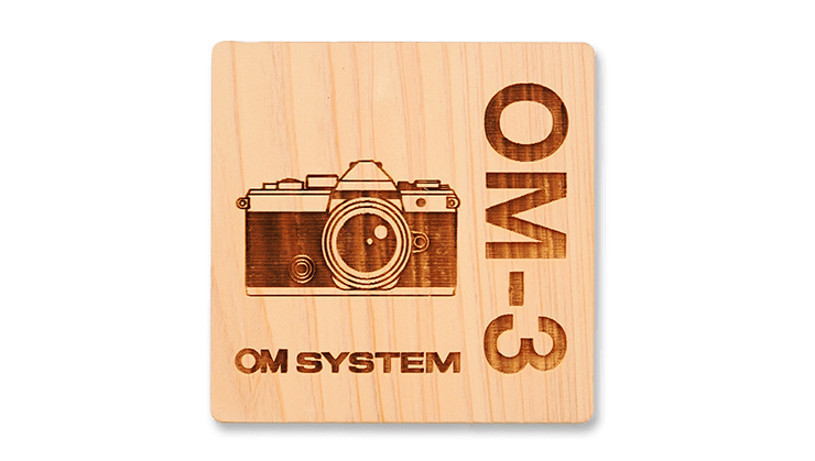 OM-3オリジナルヒノキコースター
